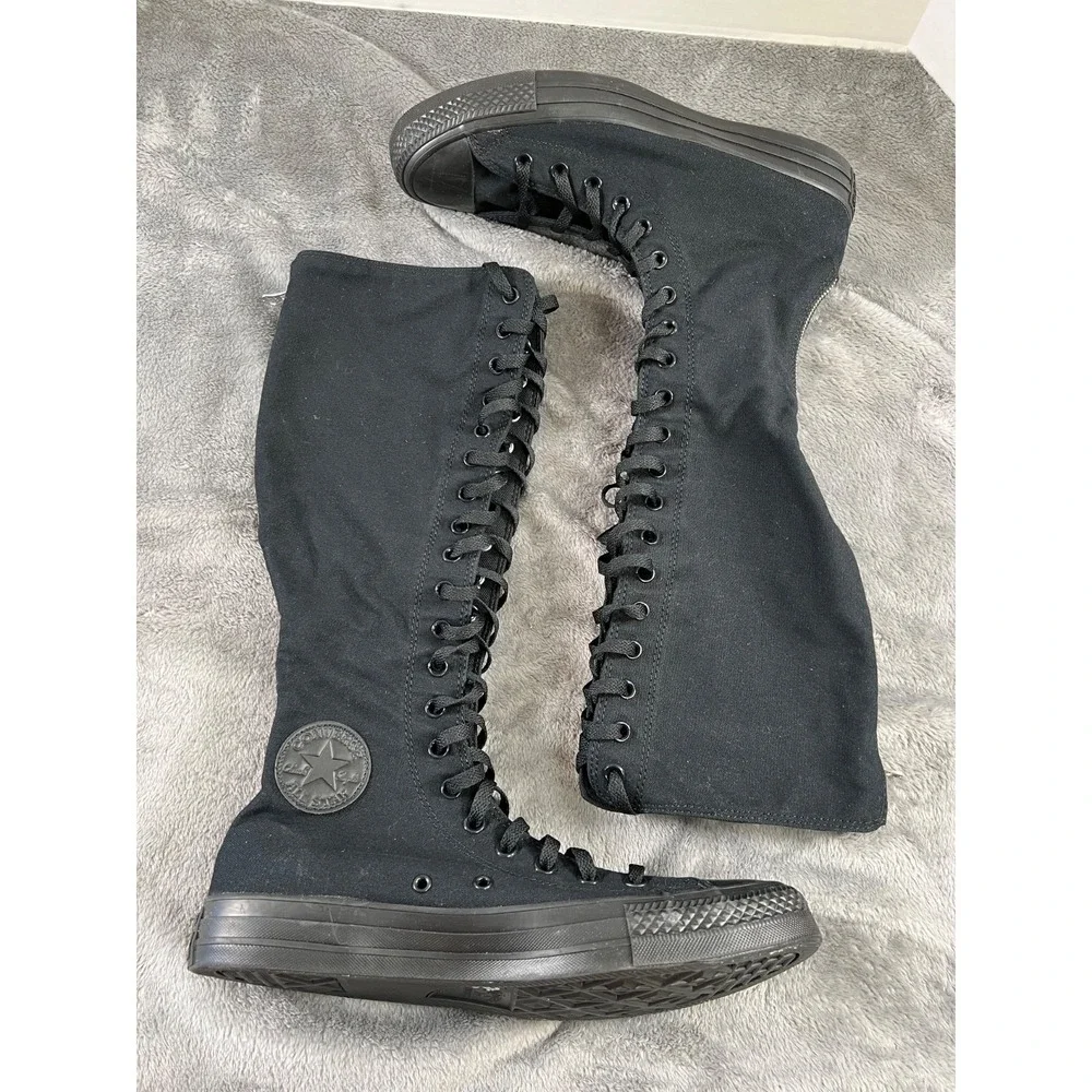 Converse Chuck Taylor All Star XX Hi Boots Mens 11 Womens 13 All Black New